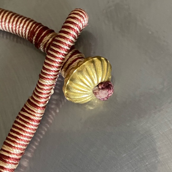 Beaded brass twist necklace - Picture 5 of 6